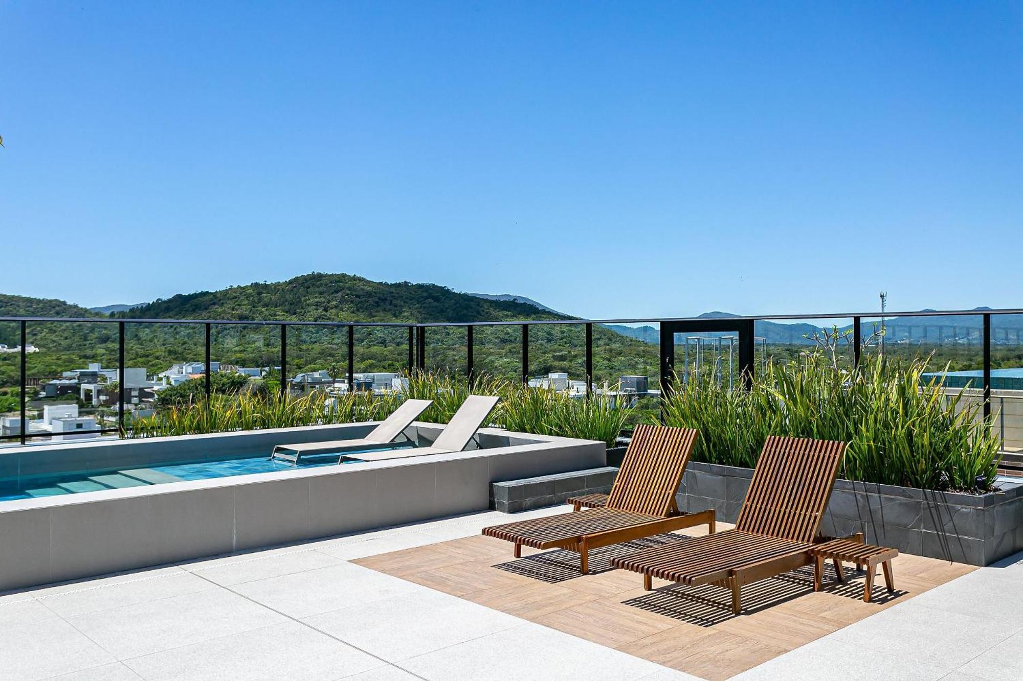 Wi-Fi 300Mb | Rooftop Com Piscina Em Jurere #Ja15 Florianópolis Exterior foto