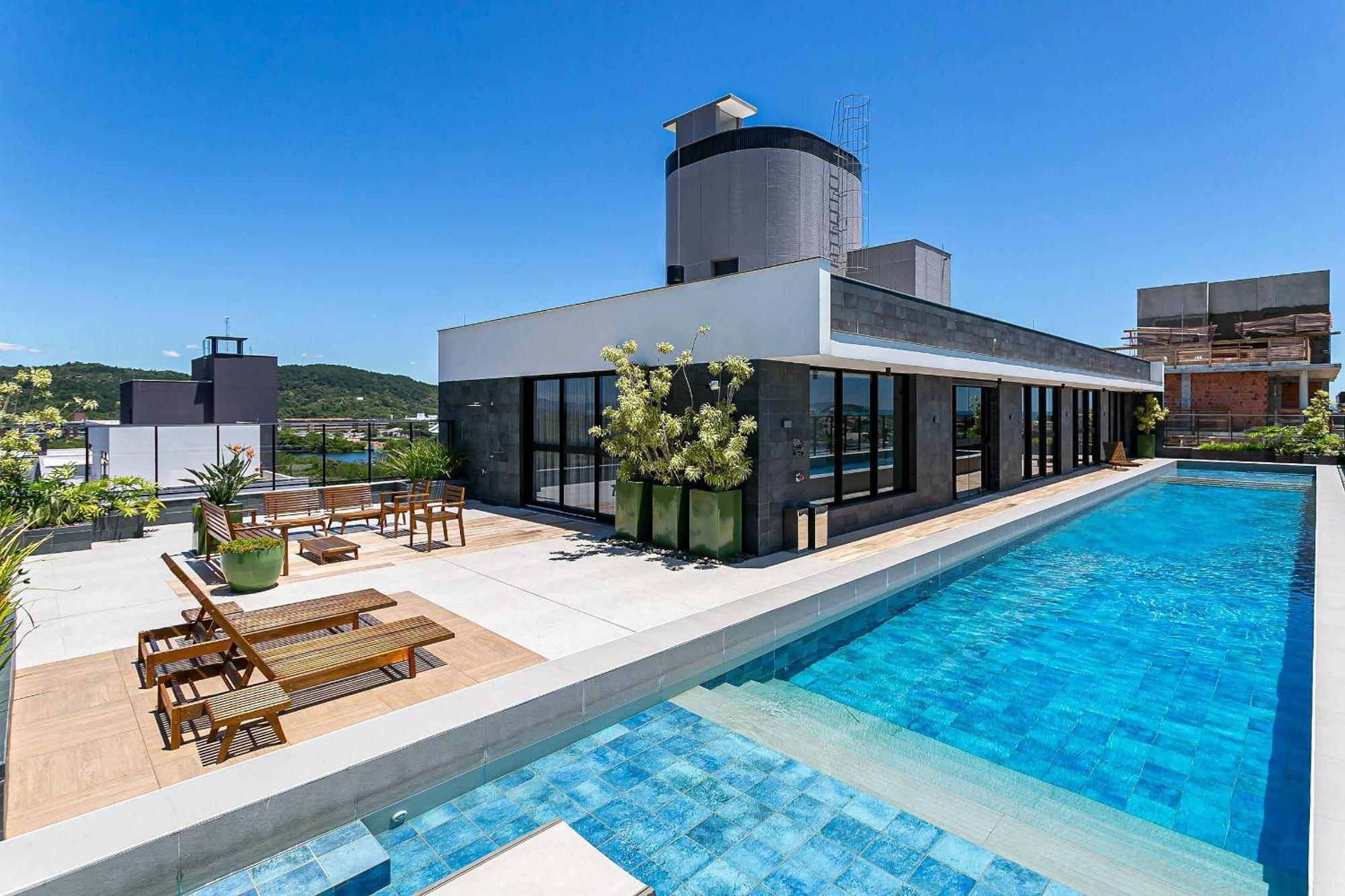 Wi-Fi 300Mb | Rooftop Com Piscina Em Jurere #Ja15 Florianópolis Exterior foto